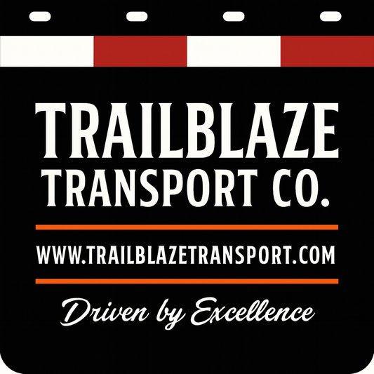 Custom Two-Color Semi-Truck, Work Truck, Box Truck Mud Flaps | Create Your Own Mud Flaps | Add Your Own Logo Or Text | Custom Mud Flap Template Designs | Mud Flaps For Compliance & Business Growth