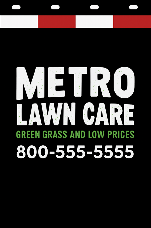 Custom Two-Color Semi-Truck, Work Truck, Box Truck Mud Flaps | Create Your Own Mud Flaps | Add Your Own Logo Or Text | Custom Mud Flap Template Designs | Mud Flaps For Compliance & Business Growth