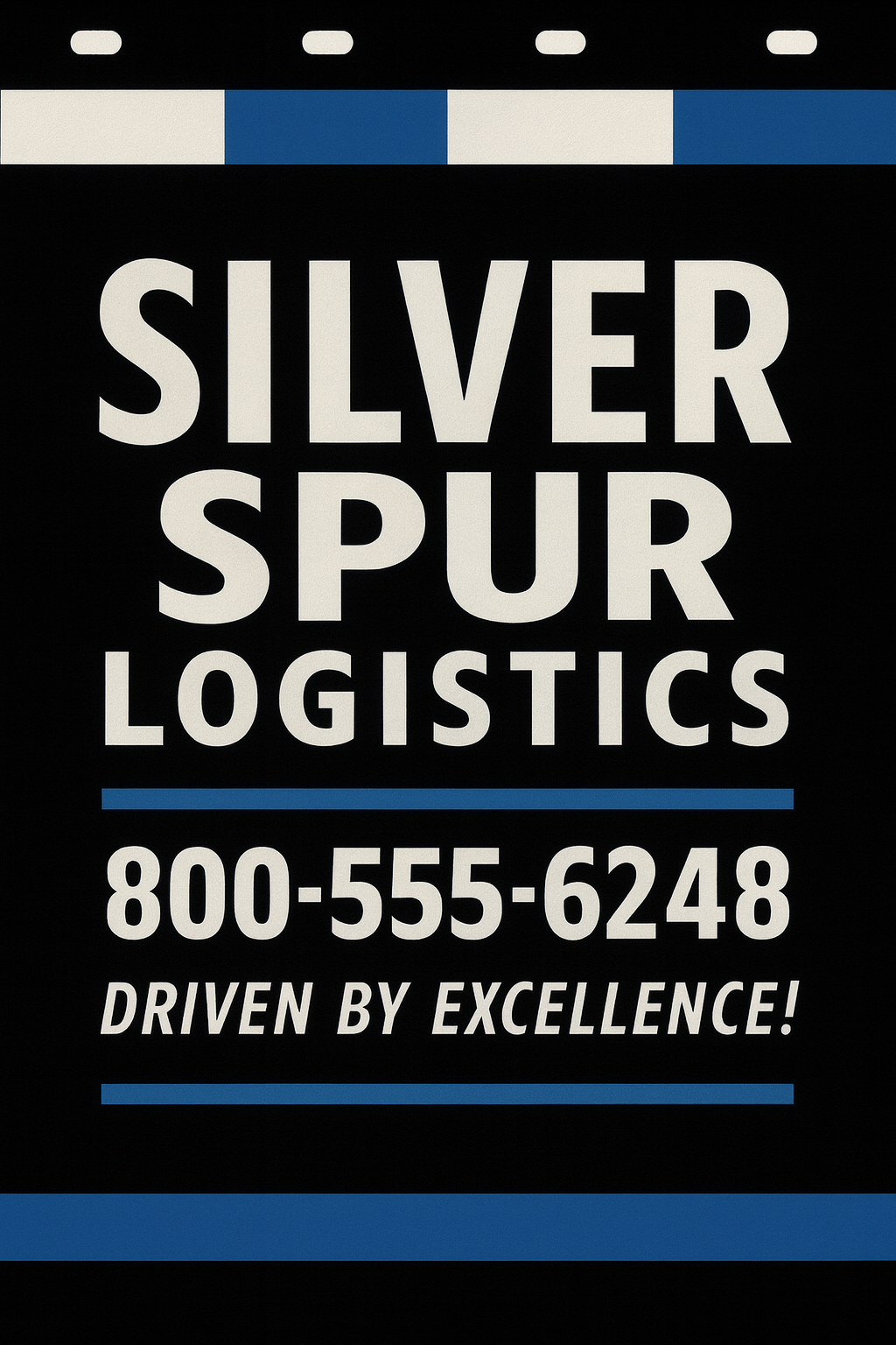 Custom Two-Color Semi-Truck, Work Truck, Box Truck Mud Flaps | Create Your Own Mud Flaps | Add Your Own Logo Or Text | Custom Mud Flap Template Designs | Mud Flaps For Compliance & Business Growth