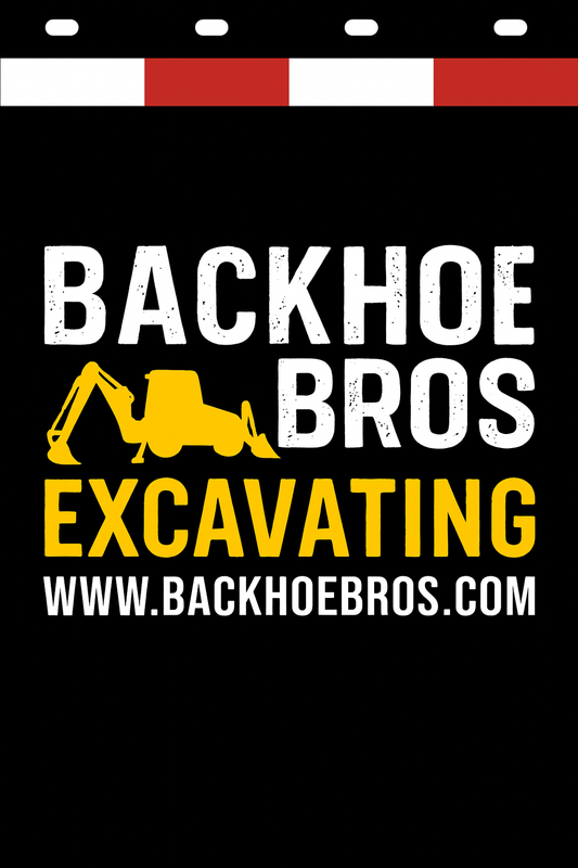 Custom Two-Color Semi-Truck, Work Truck, Box Truck Mud Flaps | Create Your Own Mud Flaps | Add Your Own Logo Or Text | Custom Mud Flap Template Designs | Mud Flaps For Compliance & Business Growth