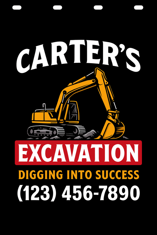 Custom Two-Color Semi-Truck, Work Truck, Box Truck Mud Flaps | Create Your Own Mud Flaps | Add Your Own Logo Or Text | Custom Mud Flap Template Designs | Mud Flaps For Compliance & Business Growth