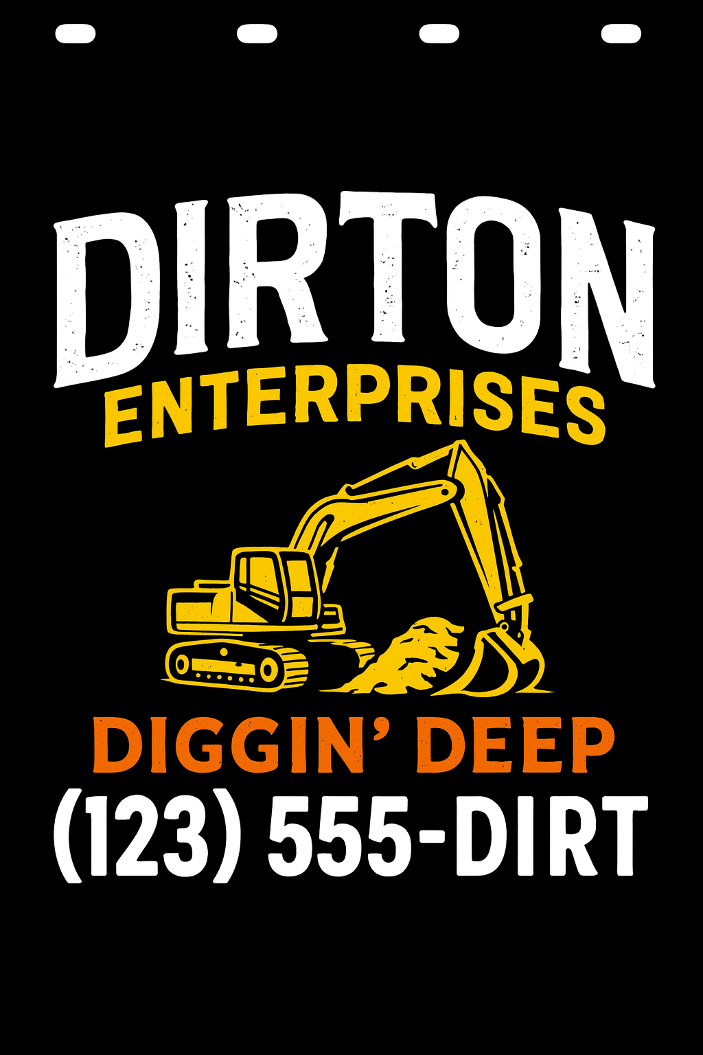 Custom Two-Color Semi-Truck, Work Truck, Box Truck Mud Flaps | Create Your Own Mud Flaps | Add Your Own Logo Or Text | Custom Mud Flap Template Designs | Mud Flaps For Compliance & Business Growth