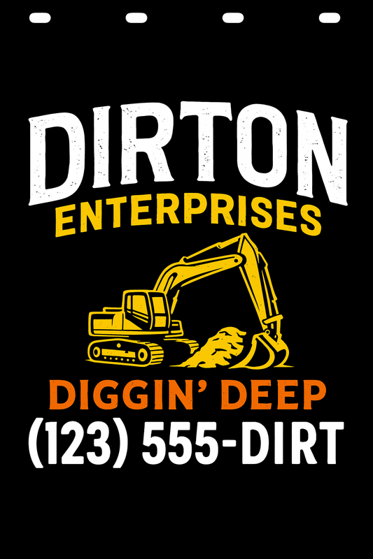 Custom Two-Color Semi-Truck, Work Truck, Box Truck Mud Flaps | Create Your Own Mud Flaps | Add Your Own Logo Or Text | Custom Mud Flap Template Designs | Mud Flaps For Compliance & Business Growth