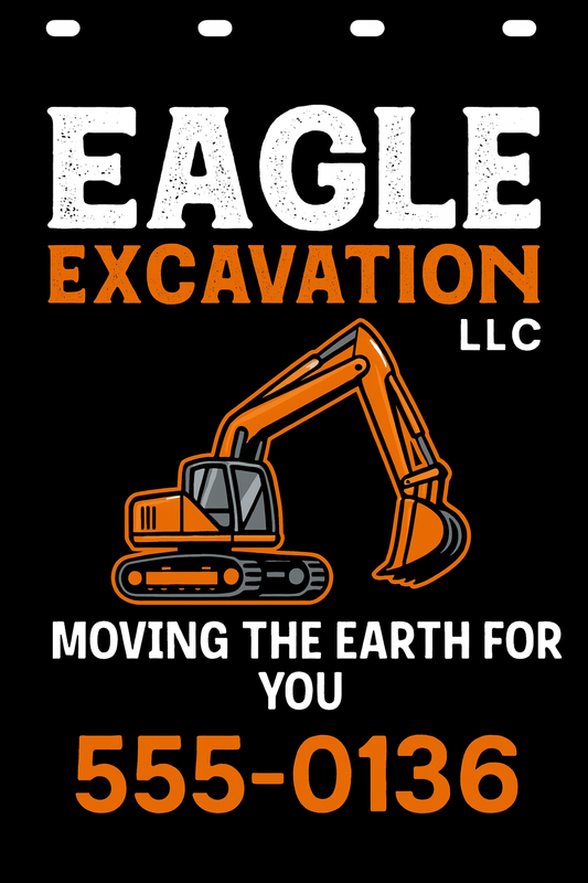 Custom Two-Color Semi-Truck, Work Truck, Box Truck Mud Flaps | Create Your Own Mud Flaps | Add Your Own Logo Or Text | Custom Mud Flap Template Designs | Mud Flaps For Compliance & Business Growth