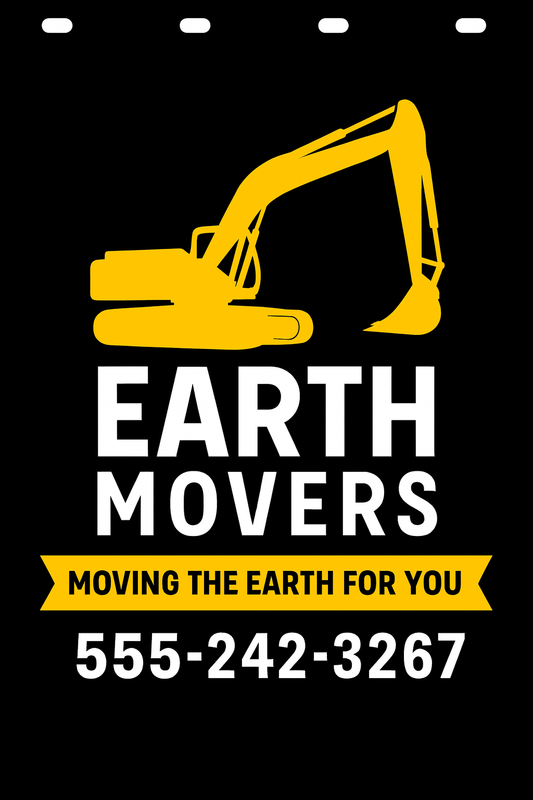 Custom Two-Color Semi-Truck, Work Truck, Box Truck Mud Flaps | Create Your Own Mud Flaps | Add Your Own Logo Or Text | Custom Mud Flap Template Designs | Mud Flaps For Compliance & Business Growth