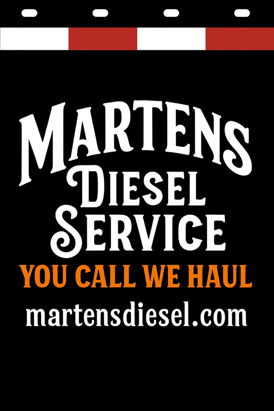 Custom Two-Color Semi-Truck, Work Truck, Box Truck Mud Flaps | Create Your Own Mud Flaps | Add Your Own Logo Or Text | Custom Mud Flap Template Designs | Mud Flaps For Compliance & Business Growth
