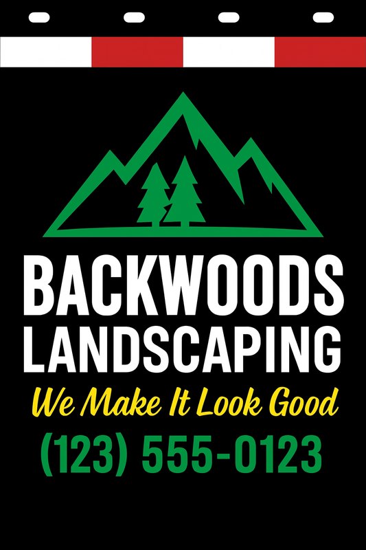 Custom Two-Color Semi-Truck, Work Truck, Box Truck Mud Flaps | Create Your Own Mud Flaps | Add Your Own Logo Or Text | Custom Mud Flap Template Designs | Mud Flaps For Compliance & Business Growth