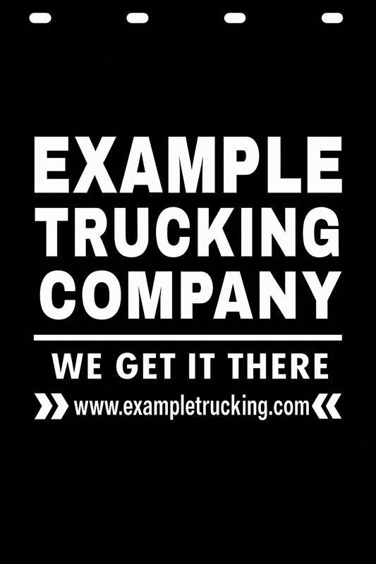 Custom Semi-Truck, Work Truck, Box Truck Mud Flap | Create Your Own Mud Flaps | Add Your Own Logo Or Text | Custom Mud Flap Template Designs v53