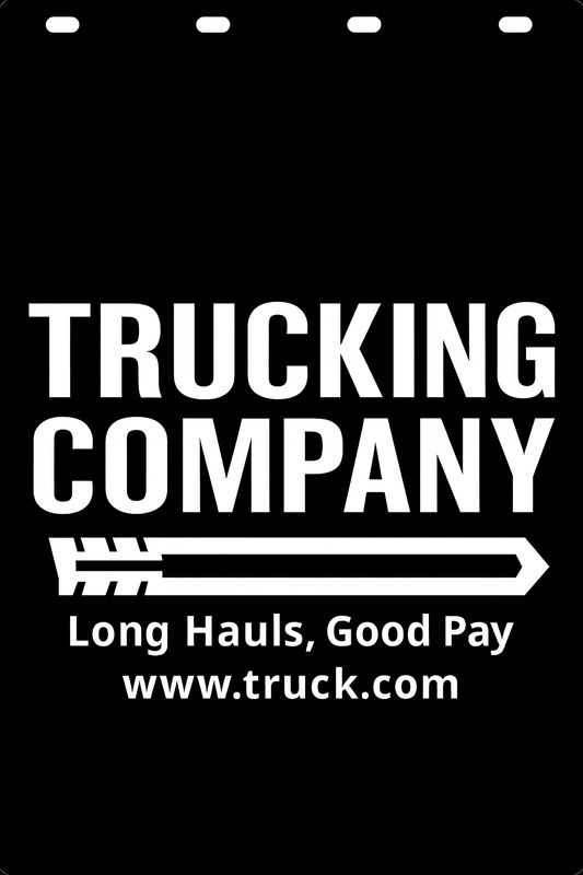 Custom Semi-Truck, Work Truck, Box Truck Mud Flap | Create Your Own Mud Flaps | Add Your Own Logo Or Text | Custom Mud Flap Template Designs v52