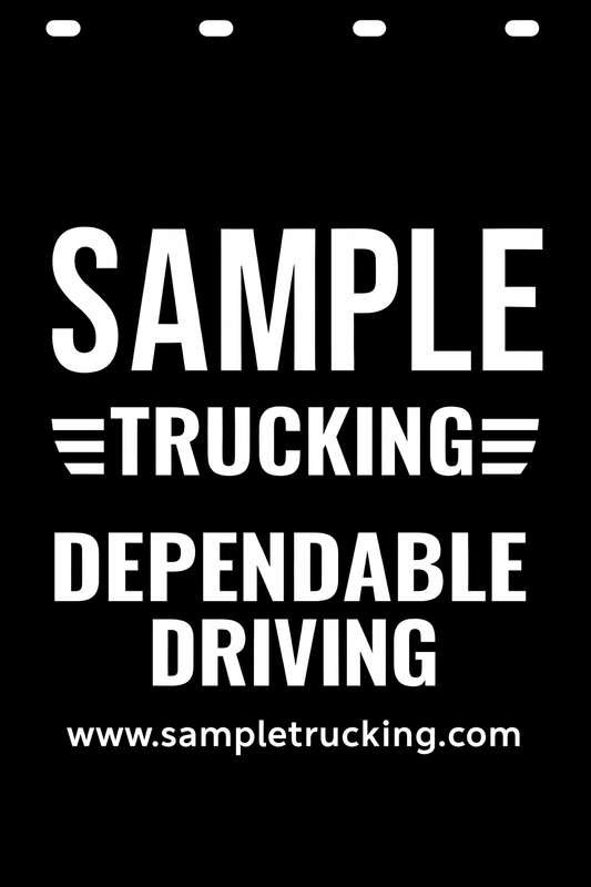 Custom Semi-Truck, Work Truck, Box Truck Mud Flap | Create Your Own Mud Flaps | Add Your Own Logo Or Text | Custom Mud Flap Template Designs v51