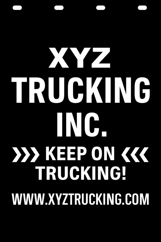 Custom Semi-Truck, Work Truck, Box Truck Mud Flap | Create Your Own Mud Flaps | Add Your Own Logo Or Text | Custom Mud Flap Template Designs v49