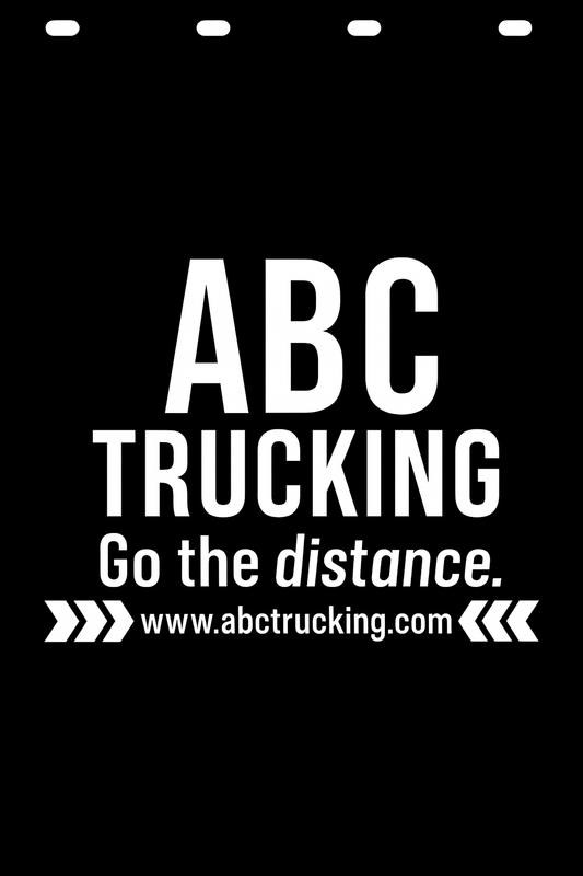 Custom Semi-Truck, Work Truck, Box Truck Mud Flap | Create Your Own Mud Flaps | Add Your Own Logo Or Text | Custom Mud Flap Template Designs v40