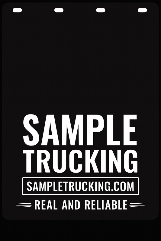 Custom Semi-Truck, Work Truck, Box Truck Mud Flap | Create Your Own Mud Flaps | Add Your Own Logo Or Text | Custom Mud Flap Template Designs v38