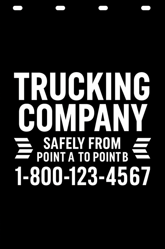 Custom Semi-Truck, Work Truck, Box Truck Mud Flap | Create Your Own Mud Flaps | Add Your Own Logo Or Text | Custom Mud Flap Template Designs v37