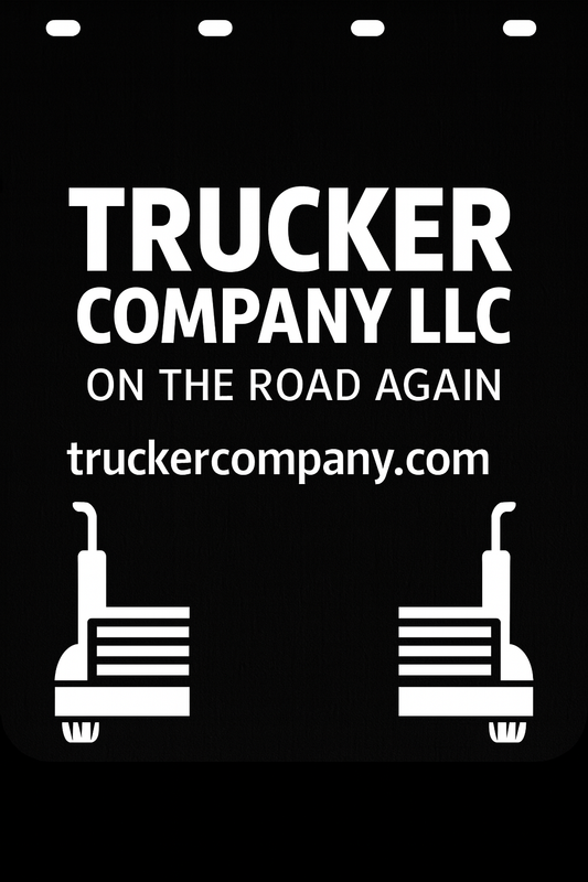 Custom Semi-Truck, Work Truck, Box Truck Mud Flap | Create Your Own Mud Flaps | Add Your Own Logo Or Text | Custom Mud Flap Template Designs v33