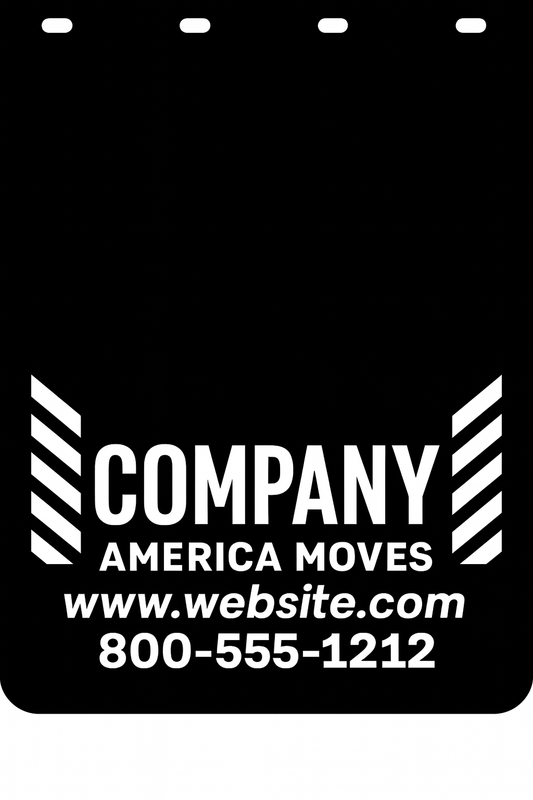Custom Semi-Truck, Work Truck, Box Truck Mud Flap | Create Your Own Mud Flaps | Add Your Own Logo Or Text | Custom Mud Flap Template Designs v32