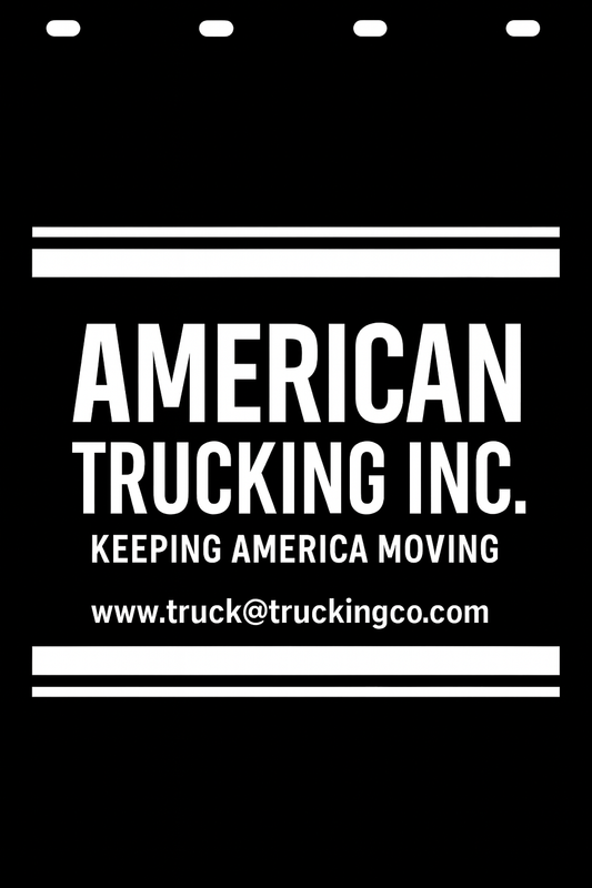Custom Semi-Truck, Work Truck, Box Truck Mud Flap | Create Your Own Mud Flaps | Add Your Own Logo Or Text | Custom Mud Flap Template Designs v29