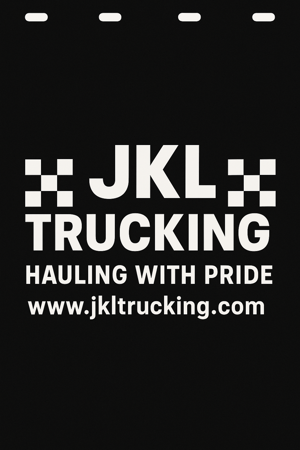 Custom Semi-Truck, Work Truck, Box Truck Mud Flap | Create Your Own Mud Flaps | Add Your Own Logo Or Text | Custom Mud Flap Template Designs v116