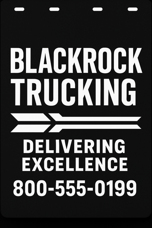 Custom Semi-Truck, Work Truck, Box Truck Mud Flap | Create Your Own Mud Flaps | Add Your Own Logo Or Text | Custom Mud Flap Template Designs v100