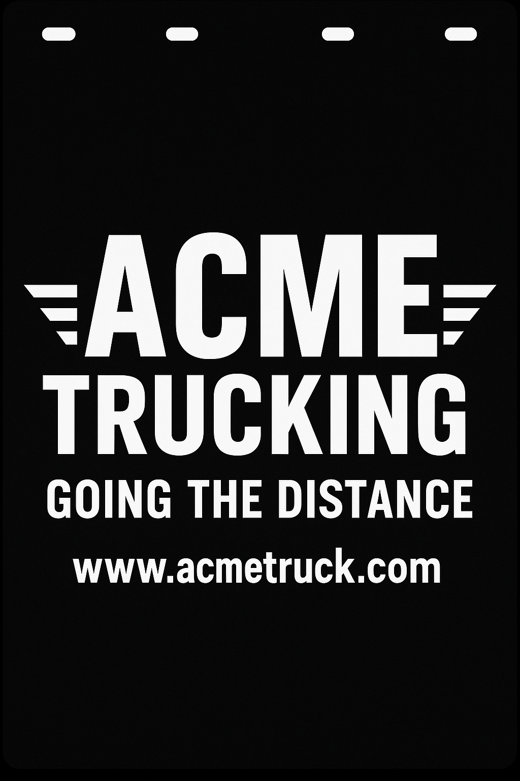 Custom Semi-Truck, Work Truck, Box Truck Mud Flap | Create Your Own Mud Flaps | Add Your Own Logo Or Text | Custom Mud Flap Template Designs v94