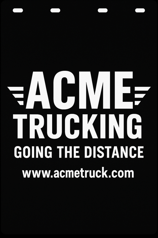 Custom Semi-Truck, Work Truck, Box Truck Mud Flap | Create Your Own Mud Flaps | Add Your Own Logo Or Text | Custom Mud Flap Template Designs v94