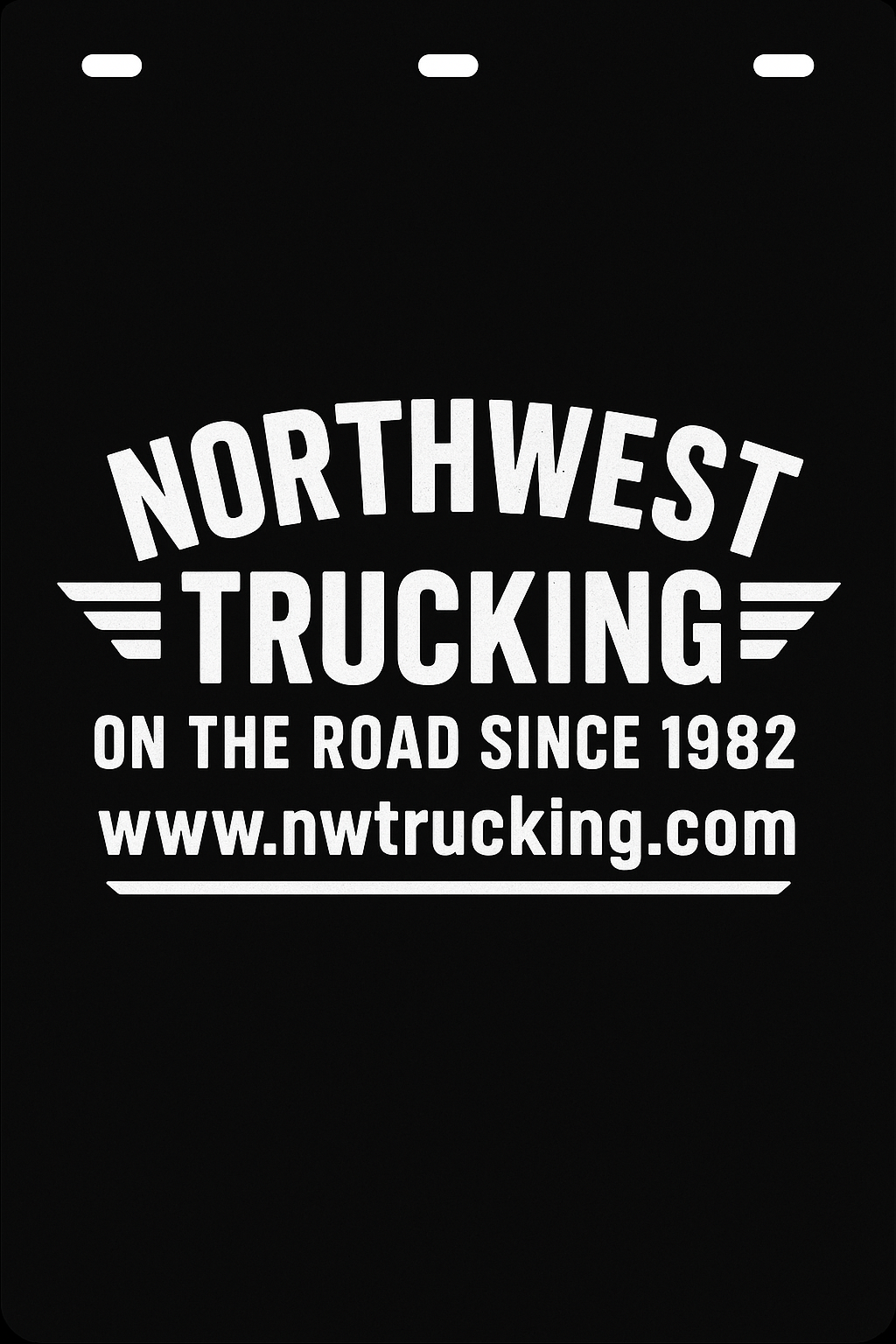 Custom Semi-Truck, Work Truck, Box Truck Mud Flap | Create Your Own Mud Flaps | Add Your Own Logo Or Text | Custom Mud Flap Template Designs v85