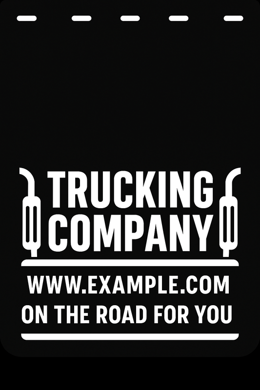 Custom Semi-Truck, Work Truck, Box Truck Mud Flap | Create Your Own Mud Flaps | Add Your Own Logo Or Text | Custom Mud Flap Template Designs v69
