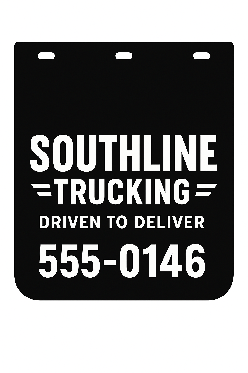 Custom Semi-Truck, Work Truck, Box Truck Mud Flap | Create Your Own Mud Flaps | Add Your Own Logo Or Text | Custom Mud Flap Template Designs v67