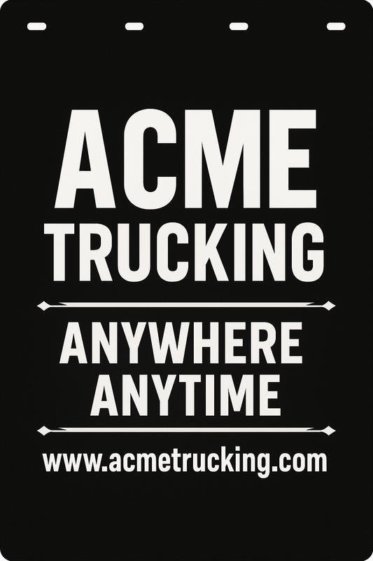 Custom Semi-Truck, Work Truck, Box Truck Mud Flap | Create Your Own Mud Flaps | Add Your Own Logo Or Text | Custom Mud Flap Template Designs v66