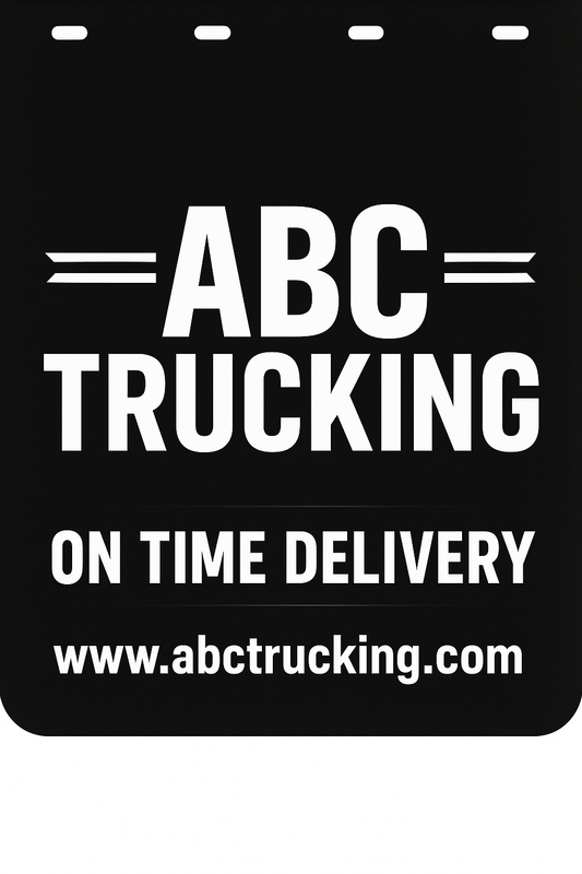 Custom Semi-Truck, Work Truck, Box Truck Mud Flap | Create Your Own Mud Flaps | Add Your Own Logo Or Text | Custom Mud Flap Template Designs v61