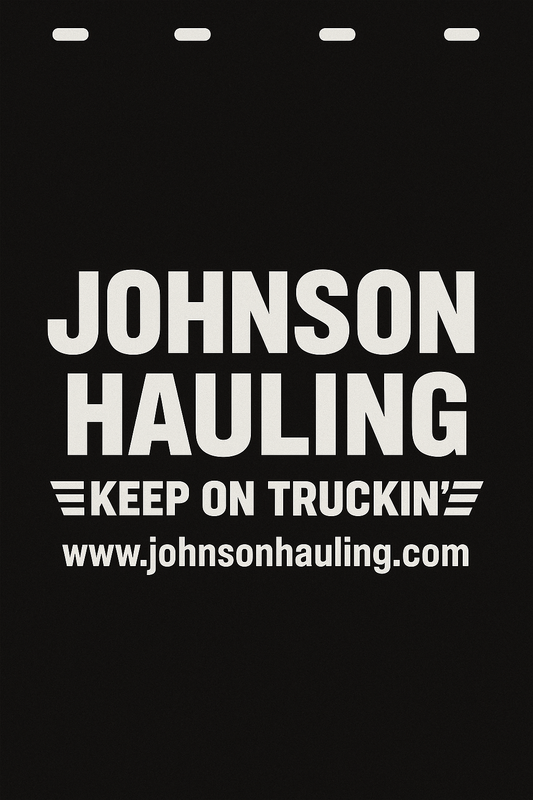 Custom Semi-Truck, Work Truck, Box Truck Mud Flap | Create Your Own Mud Flaps | Add Your Own Logo Or Text | Custom Mud Flap Template Designs v58