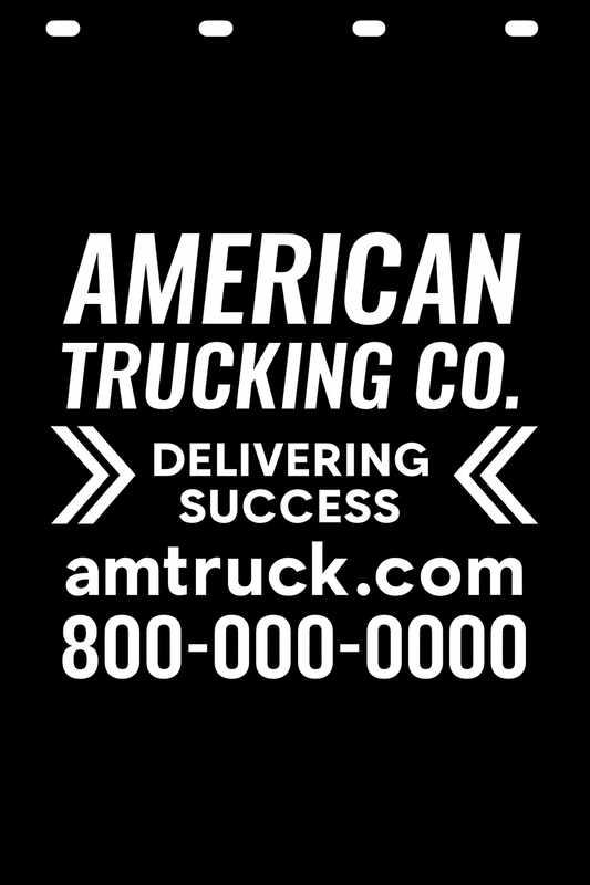 Custom Semi-Truck, Work Truck, Box Truck Mud Flap | Create Your Own Mud Flaps | Add Your Own Logo Or Text | Custom Mud Flap Template Designs v44