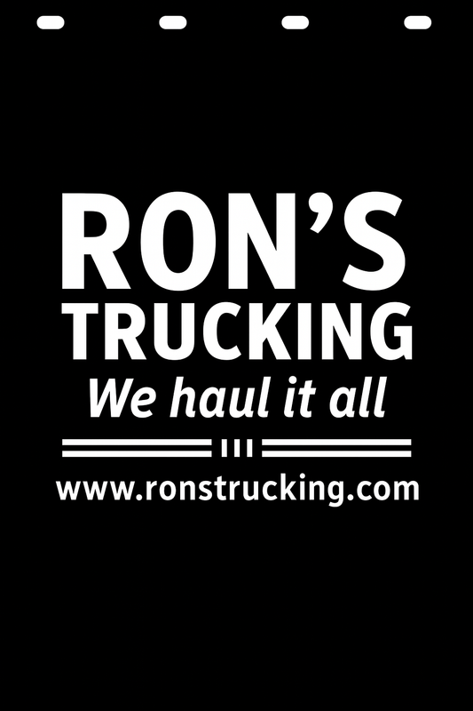 Custom Semi-Truck, Work Truck, Box Truck Mud Flap | Create Your Own Mud Flaps | Add Your Own Logo Or Text | Custom Mud Flap Template Designs v127