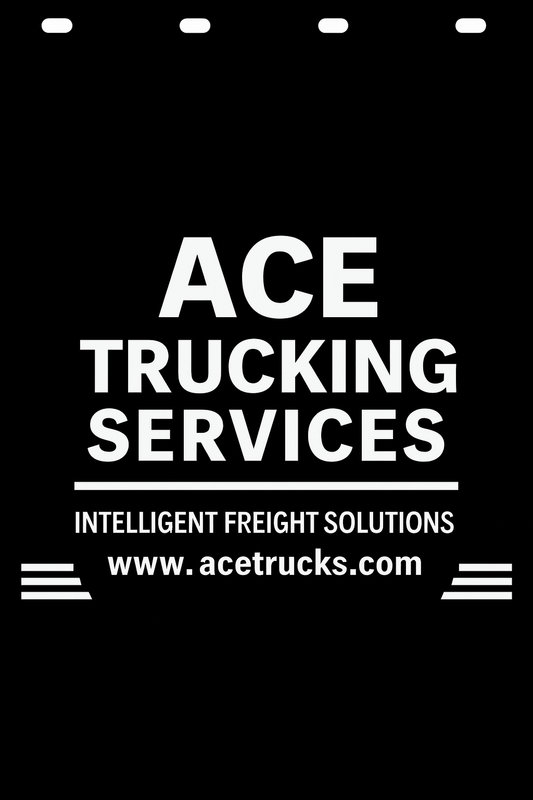 Custom Semi-Truck, Work Truck, Box Truck Mud Flap | Create Your Own Mud Flaps | Add Your Own Logo Or Text | Custom Mud Flap Template Designs v128