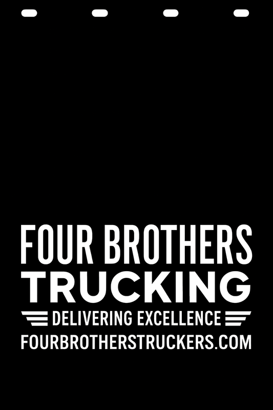Custom Semi-Truck, Work Truck, Box Truck Mud Flap | Create Your Own Mud Flaps | Add Your Own Logo Or Text | Custom Mud Flap Template Designs v130
