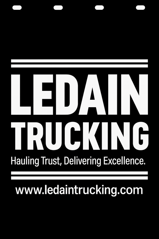 Custom Semi-Truck, Work Truck, Box Truck Mud Flap | Create Your Own Mud Flaps | Add Your Own Logo Or Text | Custom Mud Flap Template Designs v131