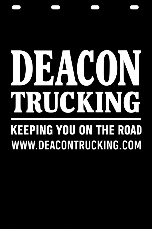 Custom Semi-Truck, Work Truck, Box Truck Mud Flap | Create Your Own Mud Flaps | Add Your Own Logo Or Text | Custom Mud Flap Template Designs v133