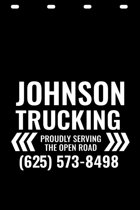 Custom Semi-Truck, Work Truck, Box Truck Mud Flap | Create Your Own Mud Flaps | Add Your Own Logo Or Text | Custom Mud Flap Template Designs v143