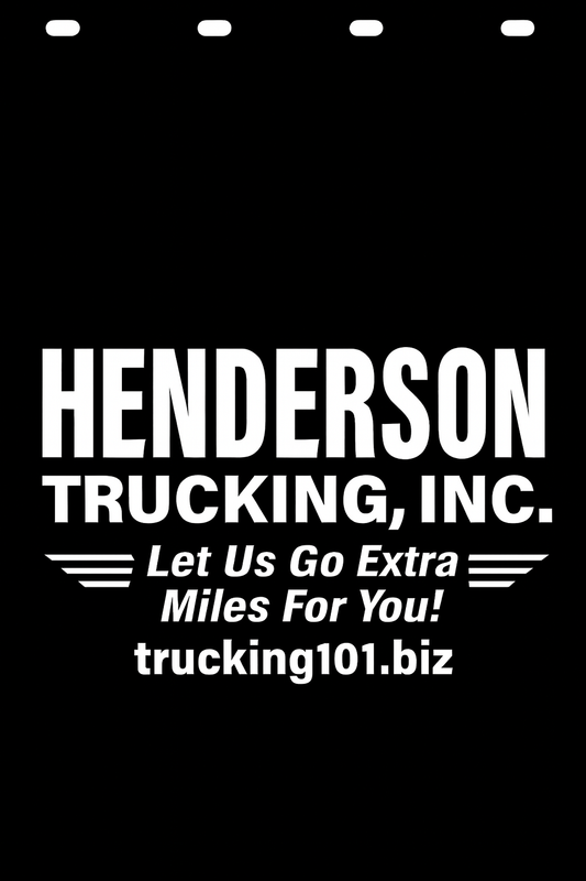 Custom Semi-Truck, Work Truck, Box Truck Mud Flap | Create Your Own Mud Flaps | Add Your Own Logo Or Text | Custom Mud Flap Template Designs v151