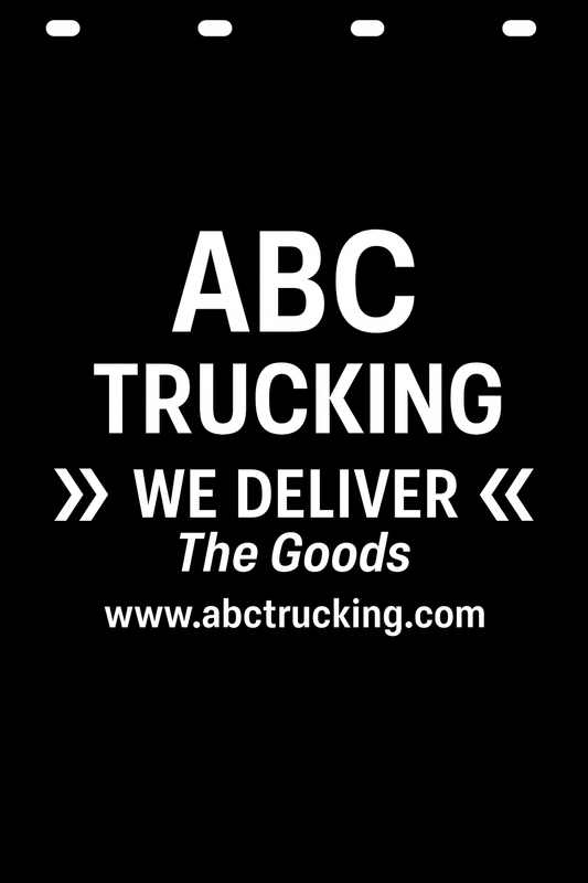 Custom Semi-Truck, Work Truck, Box Truck Mud Flap | Create Your Own Mud Flaps | Add Your Own Logo Or Text | Custom Mud Flap Template Designs v152
