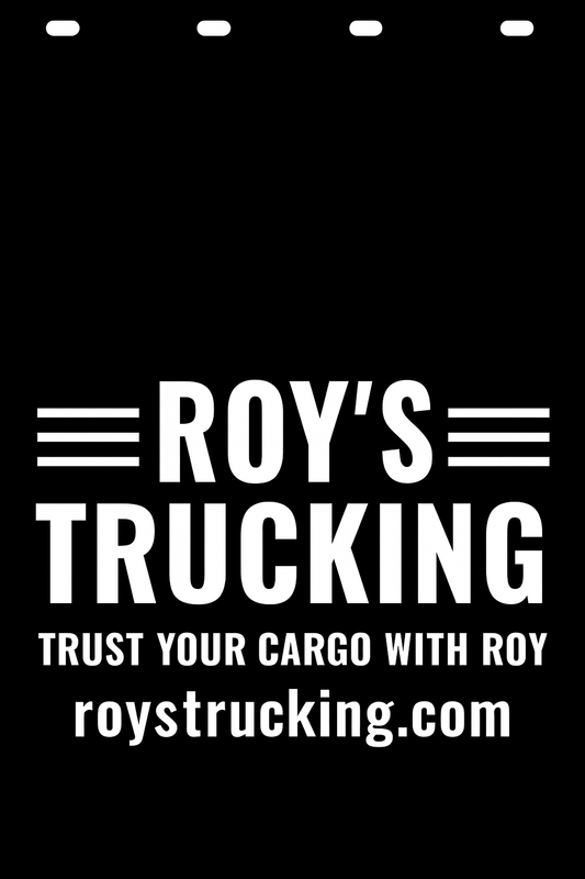 Custom Semi-Truck, Work Truck, Box Truck Mud Flap | Create Your Own Mud Flaps | Add Your Own Logo Or Text | Custom Mud Flap Template Designs v165