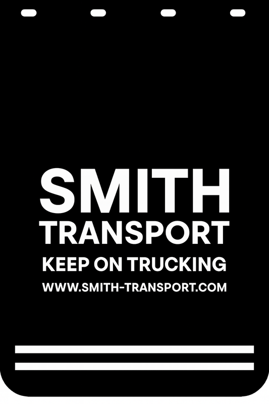 Custom Semi-Truck, Work Truck, Box Truck Mud Flap | Create Your Own Mud Flaps | Add Your Own Logo Or Text | Custom Mud Flap Template Designs v174