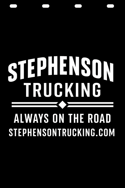 Custom Semi-Truck, Work Truck, Box Truck Mud Flap | Create Your Own Mud Flaps | Add Your Own Logo Or Text | Custom Mud Flap Template Designs v178