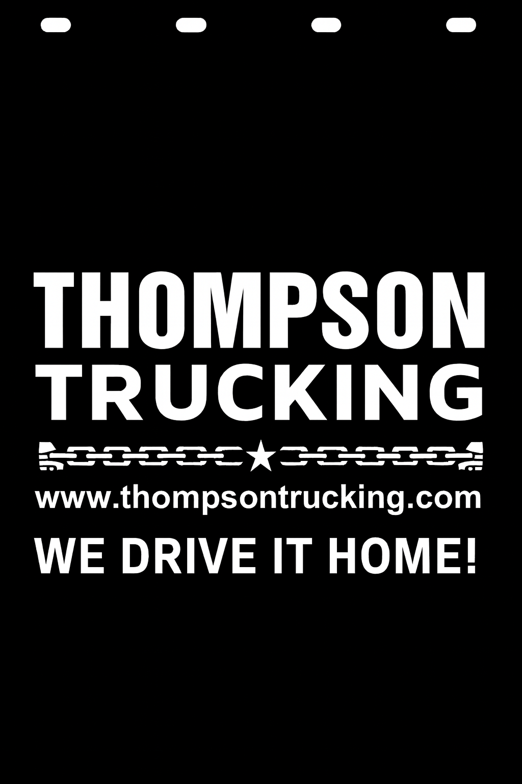 Custom Semi-Truck, Work Truck, Box Truck Mud Flap | Create Your Own Mud Flaps | Add Your Own Logo Or Text | Custom Mud Flap Template Designs v187