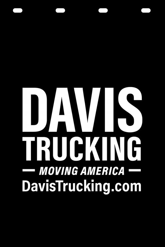 Custom Semi-Truck, Work Truck, Box Truck Mud Flap | Create Your Own Mud Flaps | Add Your Own Logo Or Text | Custom Mud Flap Template Designs v188