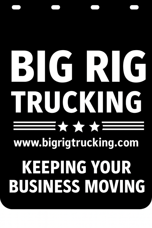 Custom Semi-Truck, Work Truck, Box Truck Mud Flap | Create Your Own Mud Flaps | Add Your Own Logo Or Text | Custom Mud Flap Template Designs v195