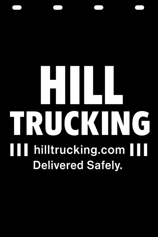 Custom Semi-Truck, Work Truck, Box Truck Mud Flap | Create Your Own Mud Flaps | Add Your Own Logo Or Text | Custom Mud Flap Template Designs v196