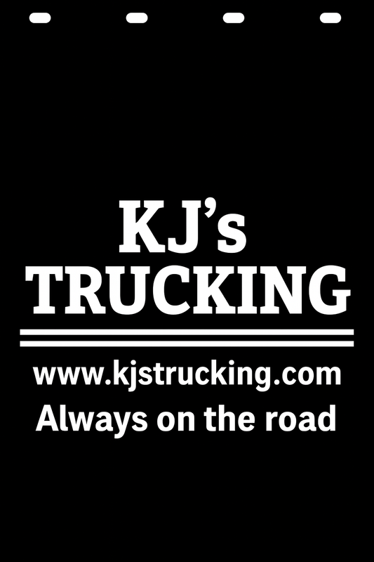 Custom Semi-Truck, Work Truck, Box Truck Mud Flap | Create Your Own Mud Flaps | Add Your Own Logo Or Text | Custom Mud Flap Template Designs v197