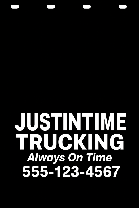 Custom Semi-Truck, Work Truck, Box Truck Mud Flap | Create Your Own Mud Flaps | Add Your Own Logo Or Text | Custom Mud Flap Template Designs v203