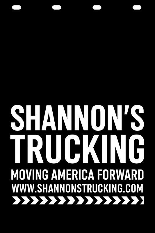 Custom Semi-Truck, Work Truck, Box Truck Mud Flap | Create Your Own Mud Flaps | Add Your Own Logo Or Text | Custom Mud Flap Template Designs v204